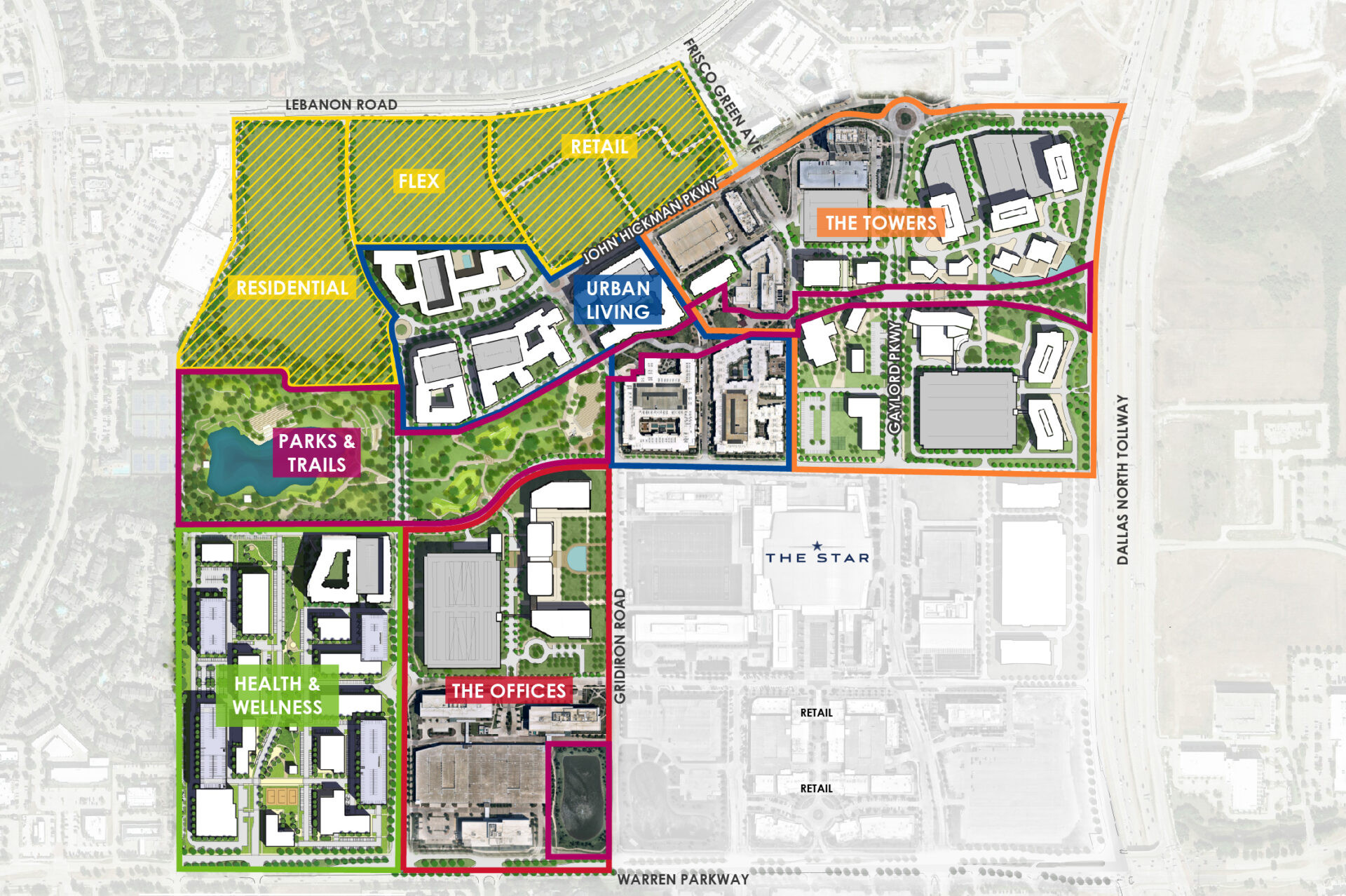 Frisco Station master plan, 242-acre mixed-use development